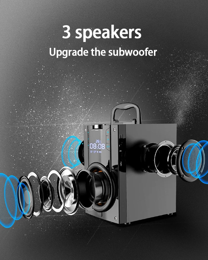 Bluetooth computer Speaker Portable Column outdoor Karaoke Loudspeakers Subwoofer - Ruwan audio