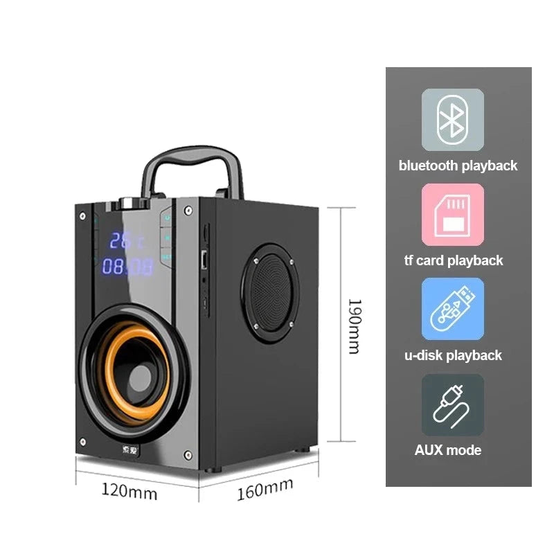 Bluetooth computer Speaker Portable Column outdoor Karaoke Loudspeakers Subwoofer - Ruwan audio