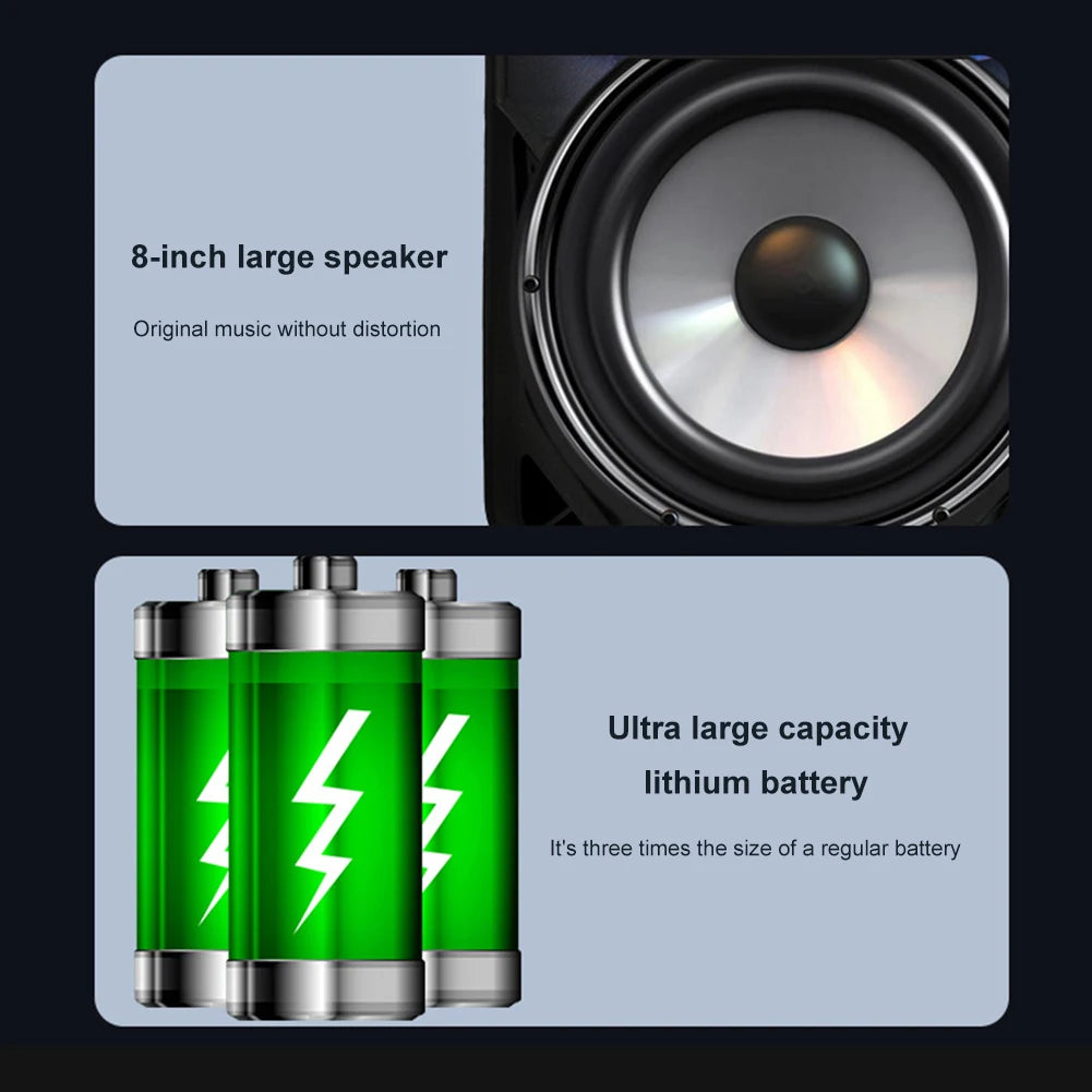 Bluetooth Speaker Sound Box Loud Speaker Support FM Radio Stereo Sound System Speaker - Ruwan audio