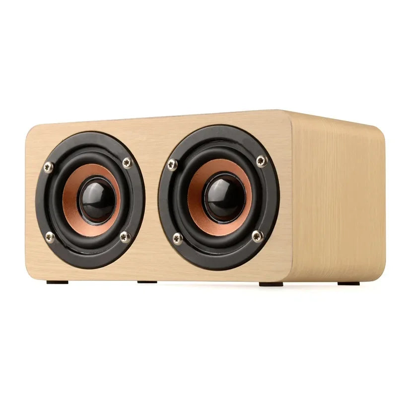 Wood Wireless Bluetooth Speaker stereo surround Subwoofer Boom Box - Ruwan audio