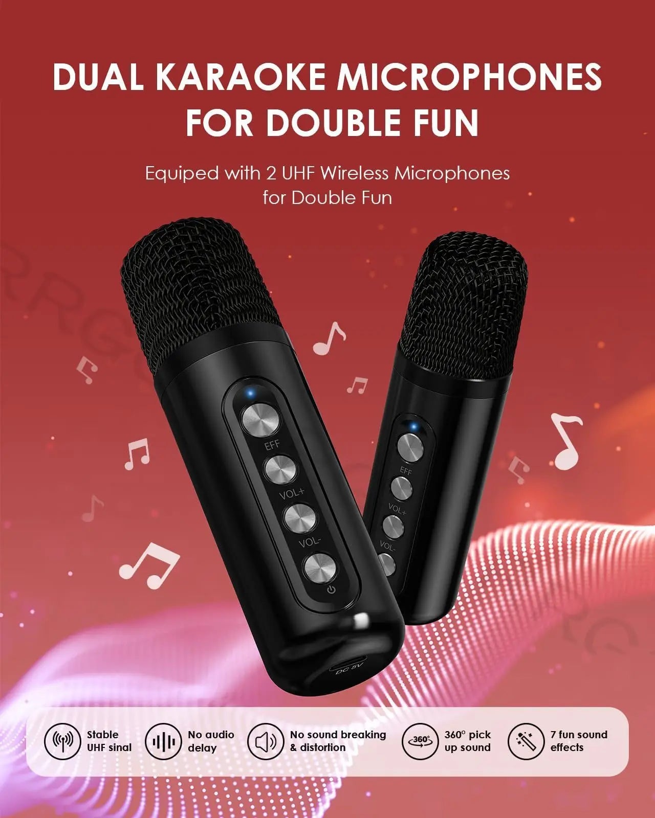 High Power Karaoke Bluetooth Speaker Portable Wireless Subwoofer Supports for Home Party - Ruwan audio