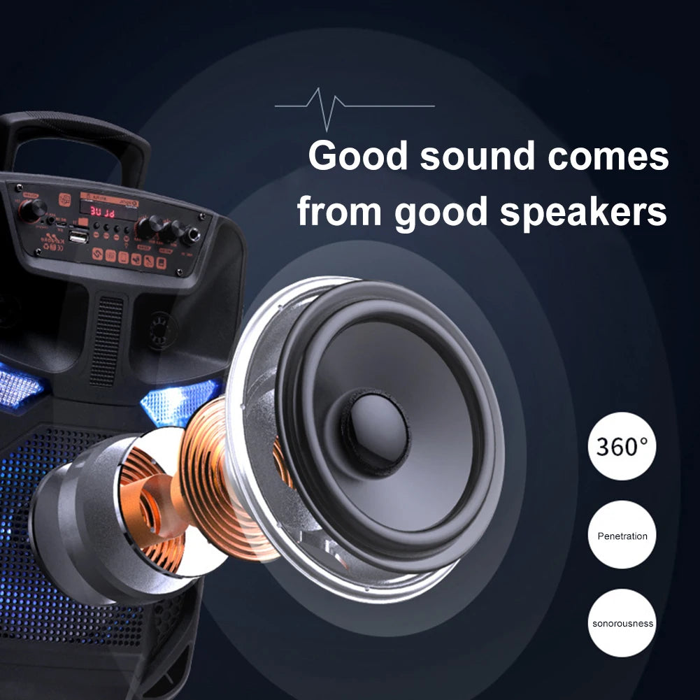 Bluetooth Speaker Sound Box Loud Speaker Support FM Radio Stereo Sound System Speaker - Ruwan audio