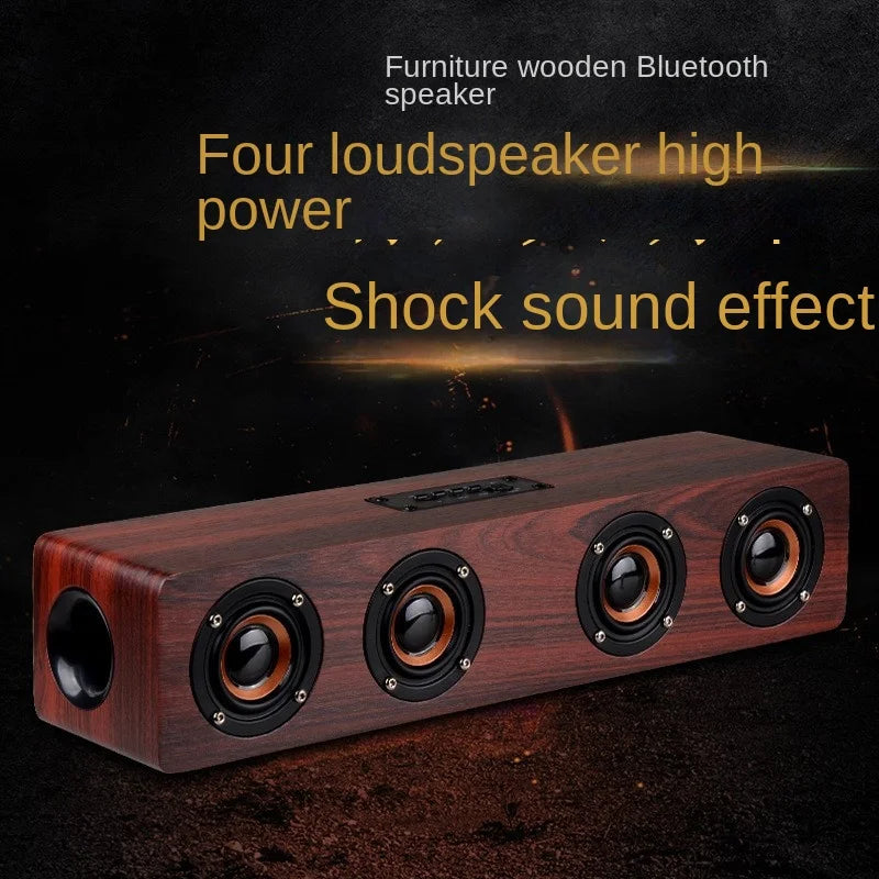 Wooden Wireless Bluetooth Speaker Home Computer Mobile Phone TV  Sound Equipment - Ruwan audio