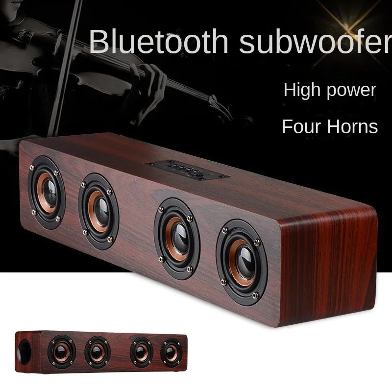 Wooden Wireless Bluetooth Speaker Home Computer Mobile Phone TV  Sound Equipment - Ruwan audio