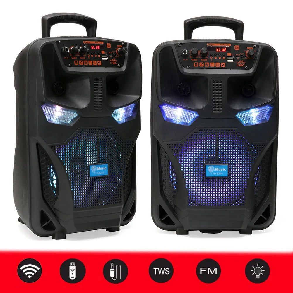 Bluetooth Speaker Sound Box Loud Speaker Support FM Radio Stereo Sound System Speaker - Ruwan audio